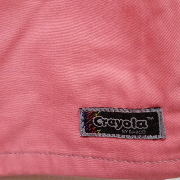 Barco Scrub Top Crayola Coral/Pink Sz Medium - Picture 5 of 8